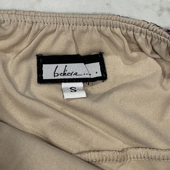 Believe Boho Maxi Strapless Dress Sundress Made in USA Sz S - Picture 6 of 8